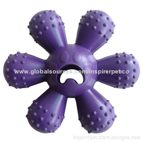 Rubber Chew Crazy Fun Flower Play Toy, Weighs 235g